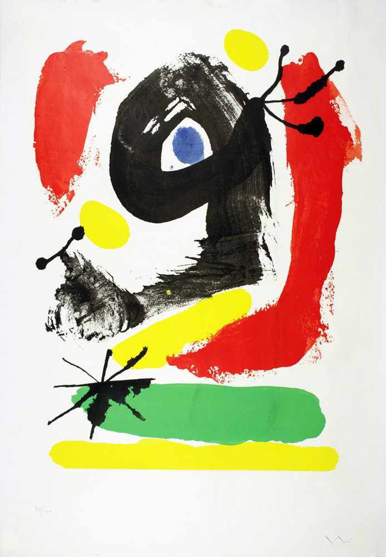 Joan Miro. Untitled. Serigraphie. 1964. 85,4 : 58,5 cm. Signiert und nummeriert. Exemplar 6