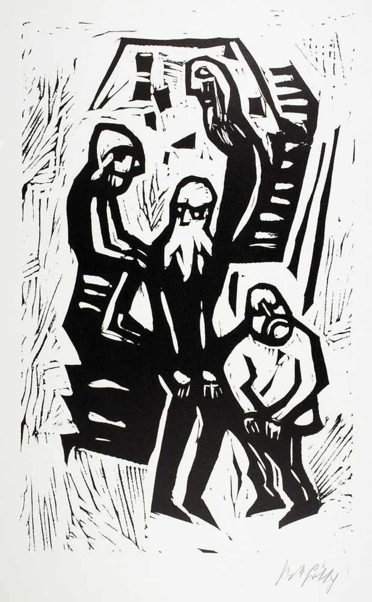 Friedrich-Karl Gotsch. Hamsun-Epilog. Fünf Holzschnitte. 1967/1968. Alle signiert. Hamburg, Hans - Bild 2 aus 5