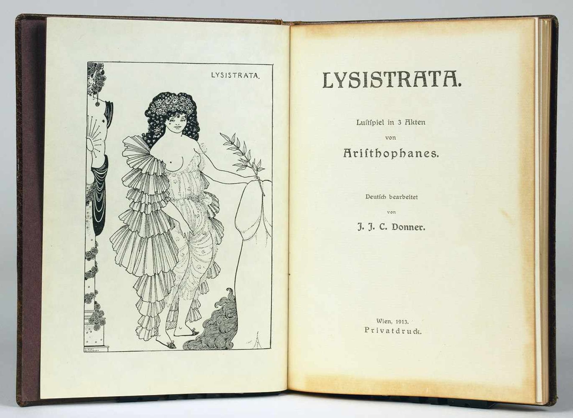 Aubrey Beardsley - Aristhophanes [sic!]. Lysistrata. Lustspiel in 3 Akten. Deutsch bearbeitet von J.