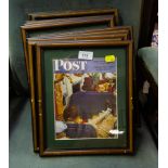 COLLECTION OF 10 SATURDAY EVENING POST PICTURES