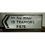 LARGE TRAMORE ROAD SIGN