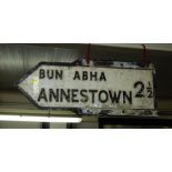 HEAVY ANNESTOWN ROAD SIGN