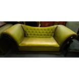 3 SHAPED BUTTON BACK SETTEES