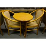 ROUND POD TABLE + 2 ELBOW CHAIRS
