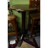 2 HIGH WOODEN TABLES