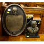 JAMES JOYCE PLAQUE + JAMES JOYCE BUST