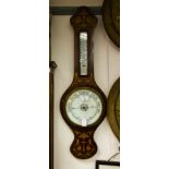 MARQUETRY INLAID BAROMETER