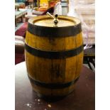 OAK METAL BOUND SHERRY BARREL