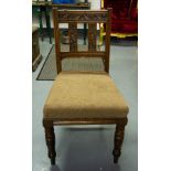 12 CARVED BACK EDWARDIAN DINING CHAIRS