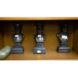 3 SMALL MICHAEL COLLINS BUSTS