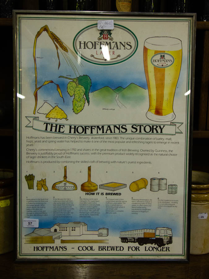 HOFFMANS FRAMED ADVERT.