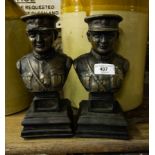 PAIR OF MICHAEL COLLINS BOOKENDS