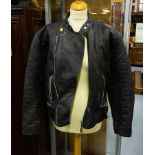 LEATHER BIKERS JACKET - SMALL