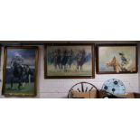 3 RACING PICTURES ON CANVAS (1 AF)