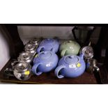 SELECTION OF TEAPOTS,