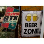 2 TIN ADVERT SIGNS