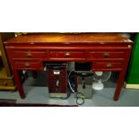 PAINTED CHINESE STYLE RED DESK