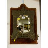 VICTORIAN MIRROR WITH SCONCES