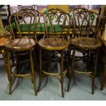 6 HIGH BENTWOOD CHAIRS