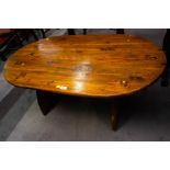 D-END PINE COFFEE TABLE