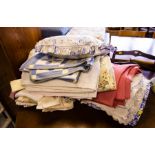 LOT OF TABLE CLOTHES,