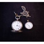 2 SILVER POCKET WATCHES