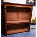 MAHOGANY OPEN BOOKSHELF - AF