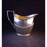 SILVER GEORGIAN STYLE MILK JUG 5OZ