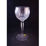 6 WATERFORD CRYSTAL LISMORE HOCK GLASSES