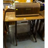 SINGER SEWING MACHINE ON STAND