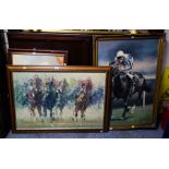 3 RACING PICTURES ON CANVAS (1 AF)