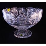 WATERFORD SCALLOP TOP FOOTED BOWL