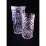 2 WATERFORD ART GLASS VASES