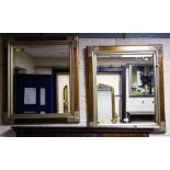PAIR OF BEVELLED MIRRORS