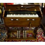 PORTABLE WALNUT MINI ORGAN