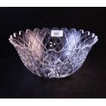 2 WATERFORD CUT GLASS SALAD BOWLS