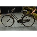 VINTAGE RALEIGH BIKE WITH BASKET + BROOKS SADDLE