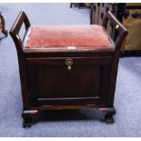 MAHOGANY PIANO STOOL