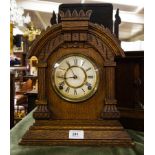 OAK MANTLE CLOCK