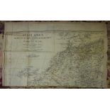 ORIGINAL PILOTS WWII NORTHERN AFRICA DOUBLE SIDED ESCAPE MAP PRINTED ON SILK