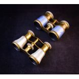 LEMAIRE FI PARIS OPERA GLASSES + PAIR OF ENAMELLED OPERA GLASSES AF