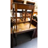 2 NEAT MAHOGANY OCCASIONAL TABLES