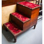 WILLIAM IV MAHOGANY 3 TIER BED STEP