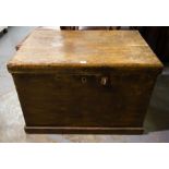 ANTIQUE LEAD LINED LIFT TOP CHEST