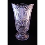 13" WATERFORD MASTERCUTTERS FOOTED VASE