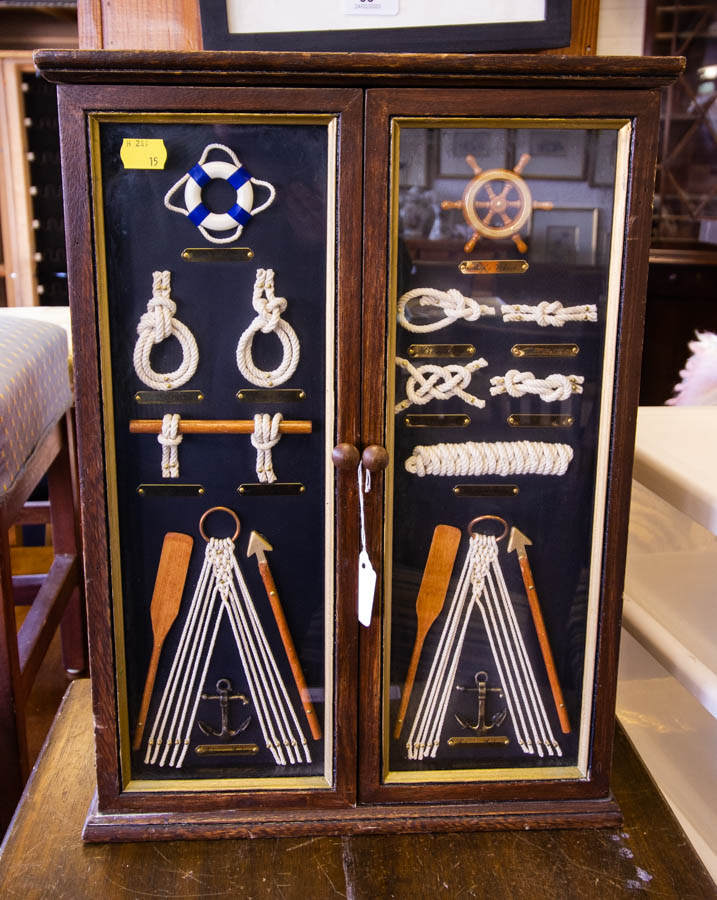 NEAT 2 DOOR CABINET WITH KNOT DOORS