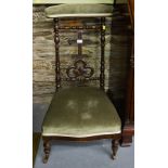 ANTIQUE PRIDEAU CHAIR AF