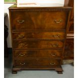 ANTIQUE MAHOG. SECRETAIRE CHEST.