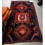 FULL PILE TRIBAL RUG IN TRADITIONAL DESIGN 193 X 105CM