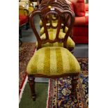 8 TULIP BACK MAHOGANY DINING CHAIRS